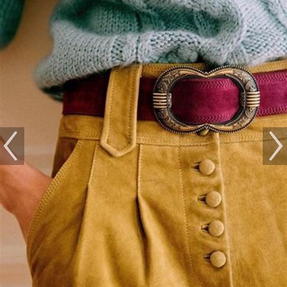 Sezane Gaia Belt- Raspberry Sz. 80